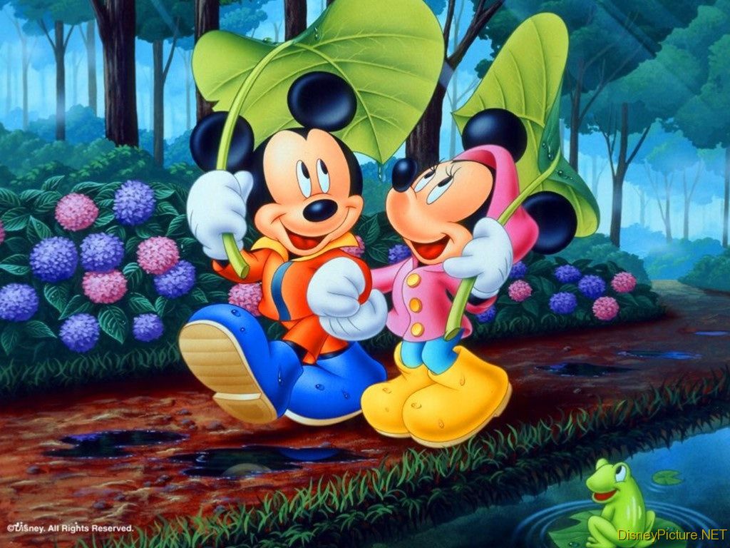 mickey and Minnie Mouse 1024x768