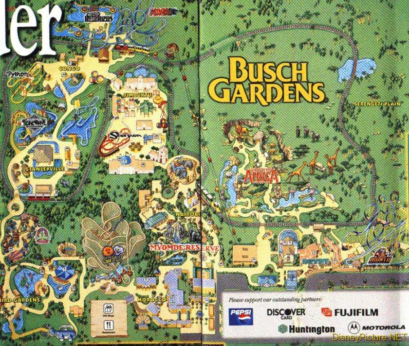 Busch Gardens Interactive Map