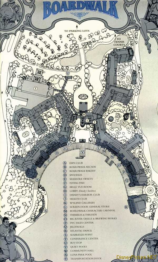 Boardwalk Inn map