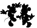 Mickey Minnie Dance shadow