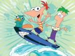 Phineas Ferb Perry surfing