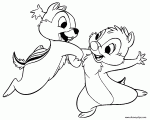 coloring chip and dale