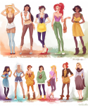 Hipster Disney Princesses