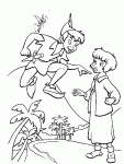 peter pan colouring picture